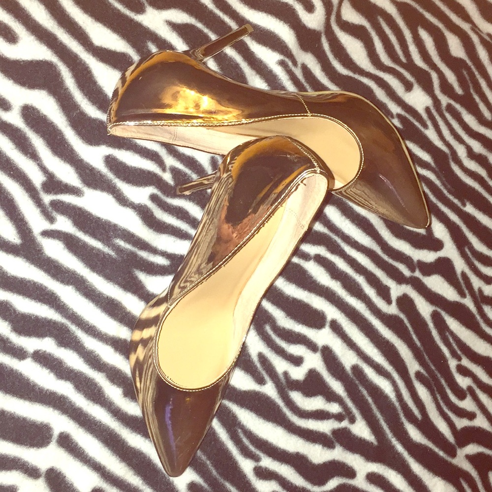 Rose Gold Pumps slightly worn.